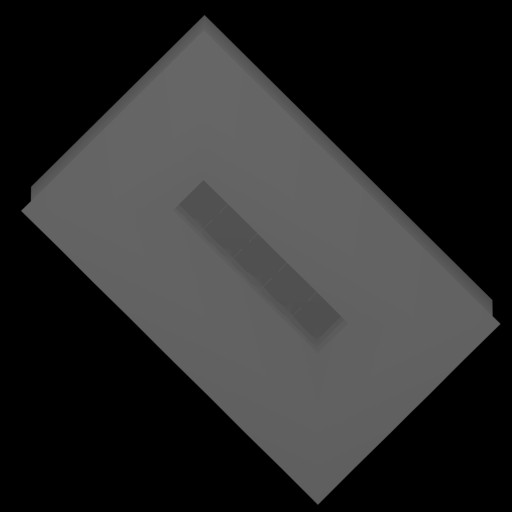 The scene rendered from the camera's perspective